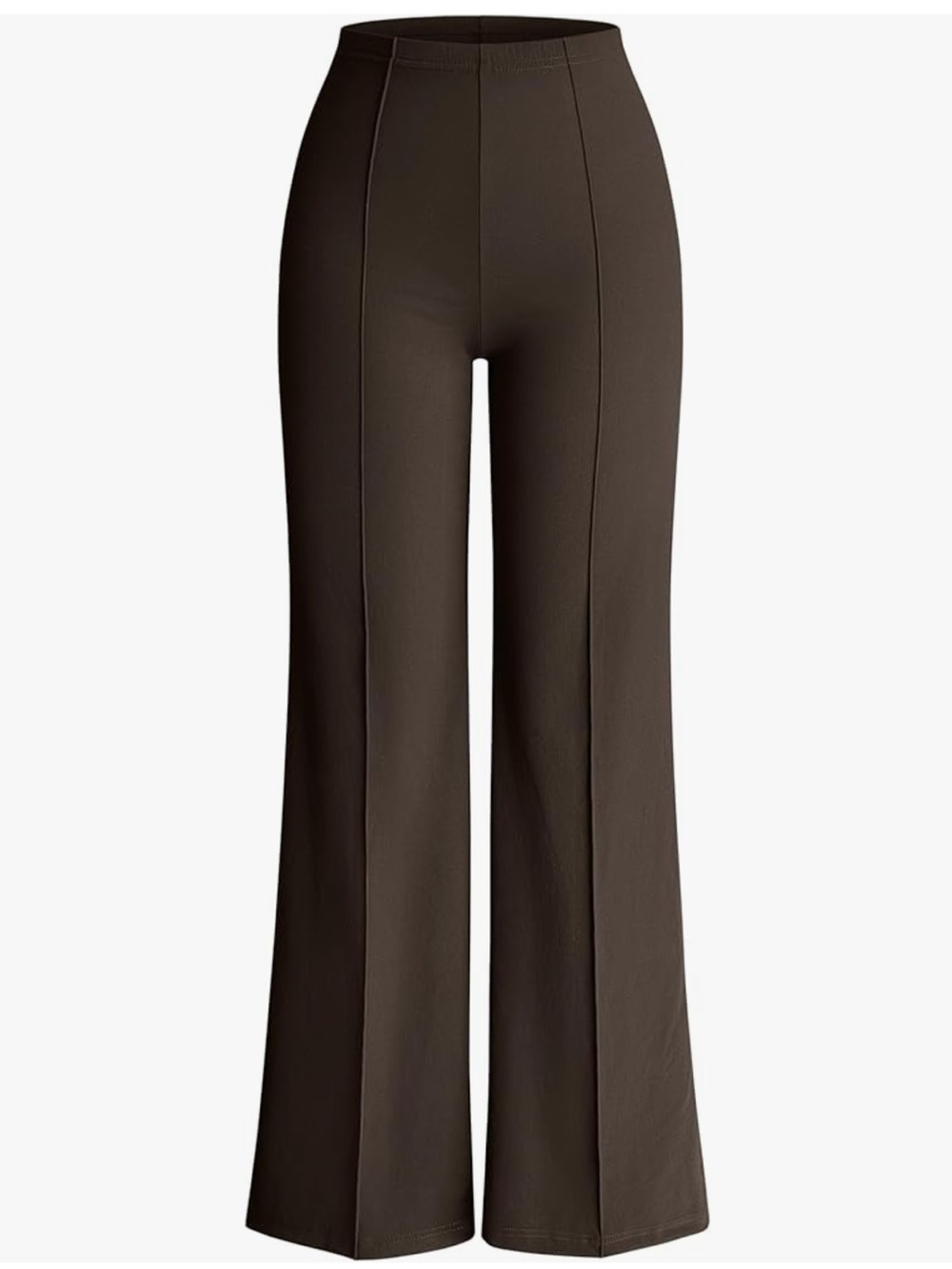 QQQ Women’s Wide-Leg Dress Pants in Dark Brown